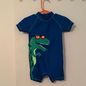 3 for $5 Carter's Blue and Green Dinosaur Rashguard